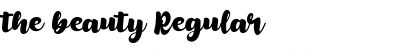 Download the beauty Font Download the beauty Font