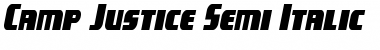 Download Camp Justice Semi-Italic Font Download Camp Justice Semi-Italic Font