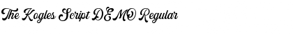 The Kogles Script DEMO Regular Font