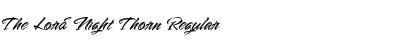 Download The Lord Night Thorn Font Download The Lord Night Thorn Font