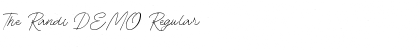 Download The Randi DEMO Font Download The Randi DEMO Font