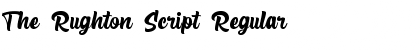 The Rughton Script Regular Font