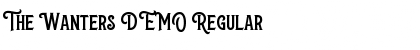 Download The Wanters DEMO Font Download The Wanters DEMO Font