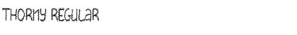 Download THORNY Font Download THORNY Font