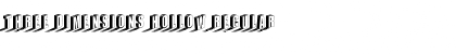 Download Three Dimensions Hollow Font Download Three Dimensions Hollow Font