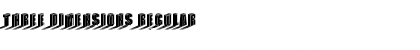 Download Three Dimensions Font Download Three Dimensions Font