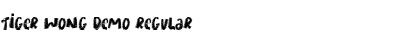 Download Tiger Wong Demo Font Download Tiger Wong Demo Font