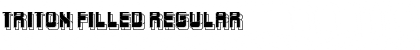 Download Triton Filled Font Download Triton Filled Font