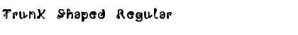 Download Trunk Shaped Font Download Trunk Shaped Font