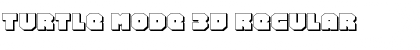 Turtle Mode 3D Regular Font