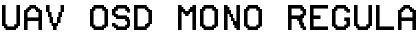 Download UAV OSD Mono Font Download UAV OSD Mono Font