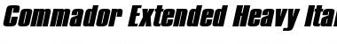 Download Commador Extended Heavy Font Download Commador Extended Heavy Font