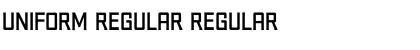 Download Uniform Regular Font Download Uniform Regular Font