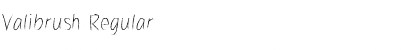 Download Valibrush Font Download Valibrush Font
