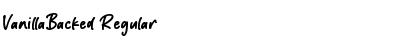 Download VanillaBacked Font Download VanillaBacked Font