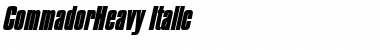 Download CommadorHeavy Font Download CommadorHeavy Font