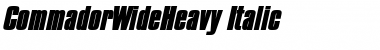 Download CommadorWideHeavy Font Download CommadorWideHeavy Font