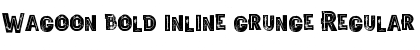 Download Wagoon bold inline grunge Font Download Wagoon bold inline grunge Font