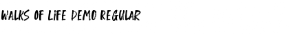 Download Walks Of Life Demo Font Download Walks Of Life Demo Font
