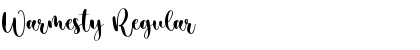 Download Warmesty Font Download Warmesty Font