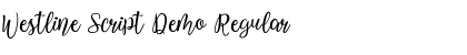 Download Westline Script Demo Font Download Westline Script Demo Font