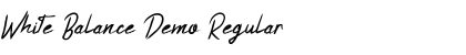 Download White Balance Demo Font Download White Balance Demo Font