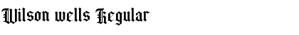 Download Wilson wells Font Download Wilson wells Font
