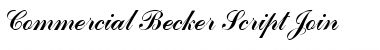 Download Commercial Becker Script Join Font Download Commercial Becker Script Join Font