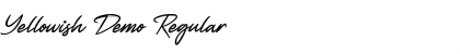 Download Yellowish Demo Font Download Yellowish Demo Font