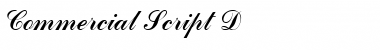 Download Commercial Script D Font Download Commercial Script D Font