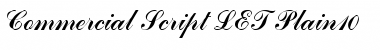 Download Commercial Script LET Font Download Commercial Script LET Font
