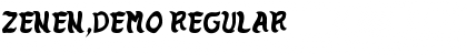 Download Zenen,demo Font Download Zenen,demo Font