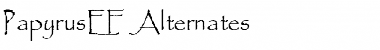 Download PapyrusEF Font Download PapyrusEF Font