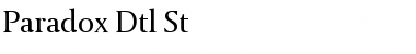 Download Paradox Dtl St Font Download Paradox Dtl St Font