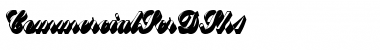 Download CommercialScrDSh1 Font Download CommercialScrDSh1 Font