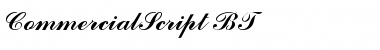 Download CommercialScript BT Font Download CommercialScript BT Font