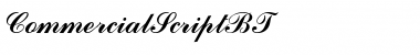 Download CommercialScriptBT Font Download CommercialScriptBT Font