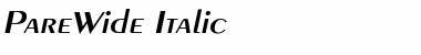 Download PareWide Font Download PareWide Font
