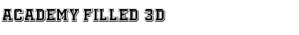 Download Academy Filled 3D Font Download Academy Filled 3D Font