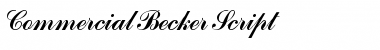 Download Commercial Becker Script Font Download Commercial Becker Script Font