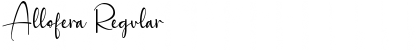 Download Allofera Font Download Allofera Font