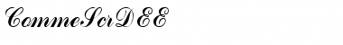 Download CommeScrDEE Font Download CommeScrDEE Font