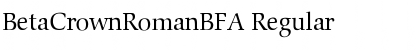 Download BetaCrownRomanBFA Font Download BetaCrownRomanBFA Font