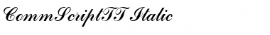 Download CommScriptTT Font Download CommScriptTT Font