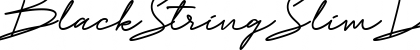 Download Black String Slim DEMO Font Download Black String Slim DEMO Font