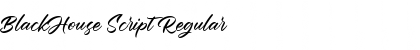 Download BlackHouse Script Font Download BlackHouse Script Font