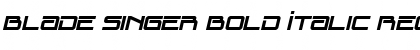 Download Blade Singer Bold Italic Font Download Blade Singer Bold Italic Font
