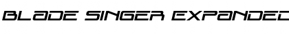 Download Blade Singer Expanded Italic Font Download Blade Singer Expanded Italic Font