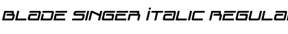 Download Blade Singer Italic Font Download Blade Singer Italic Font
