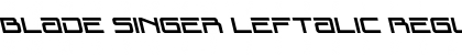 Download Blade Singer Leftalic Font Download Blade Singer Leftalic Font